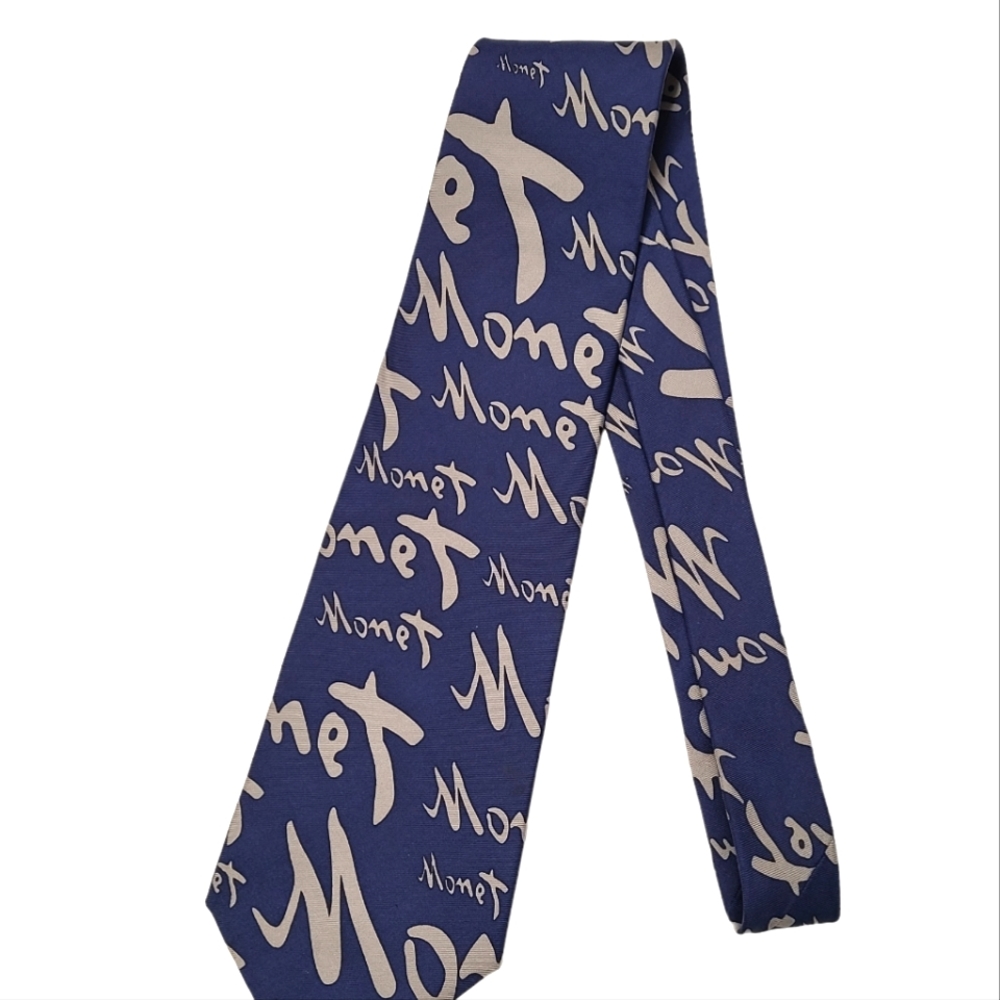 Josh Bach Monet Blue and Gray Tie by Brooklyn Museum Of Art